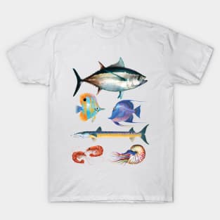 Fish Poster with Tuna T-Shirt